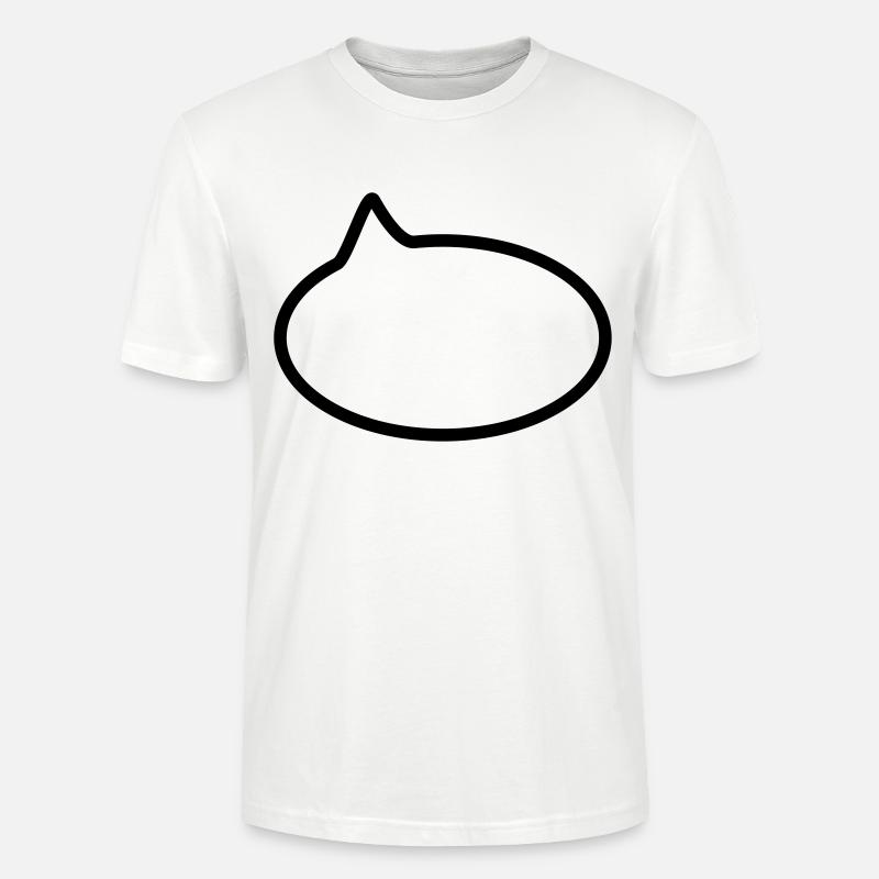 Sprechblase // Comic // Spruch machen // Aussage - Stanley/Stella Unisex Bio-T-Shirt CRAFTER - Weiß