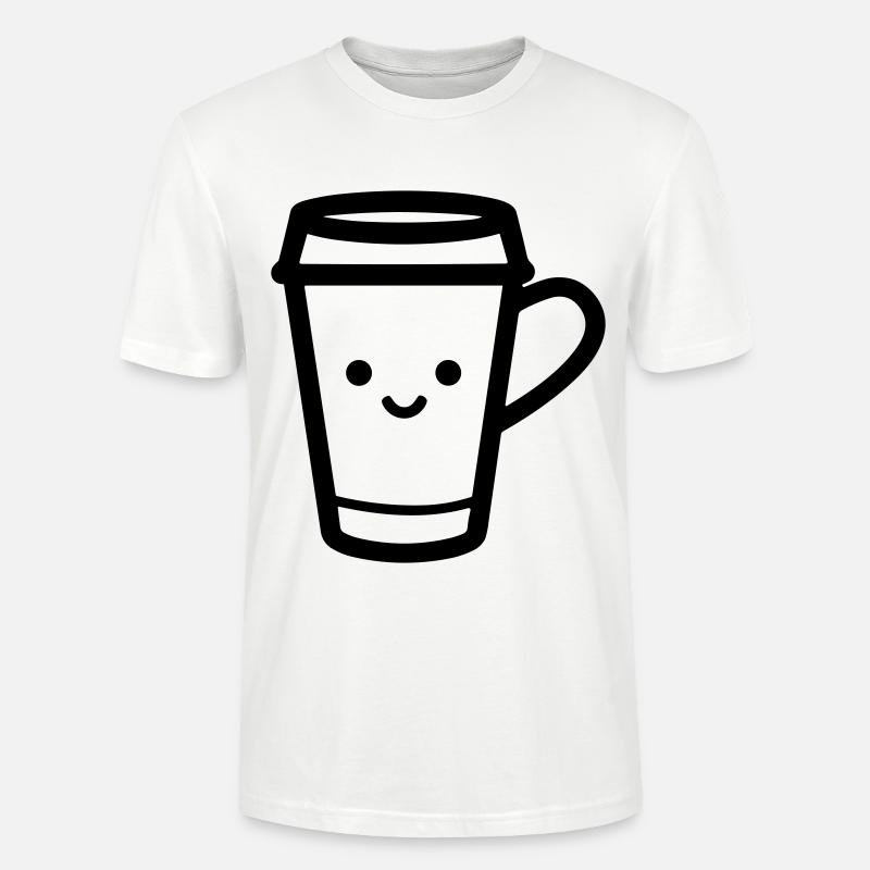 Mug de café - T-shirt bio CRAFTER Stanley Stella Unisexe - blanc