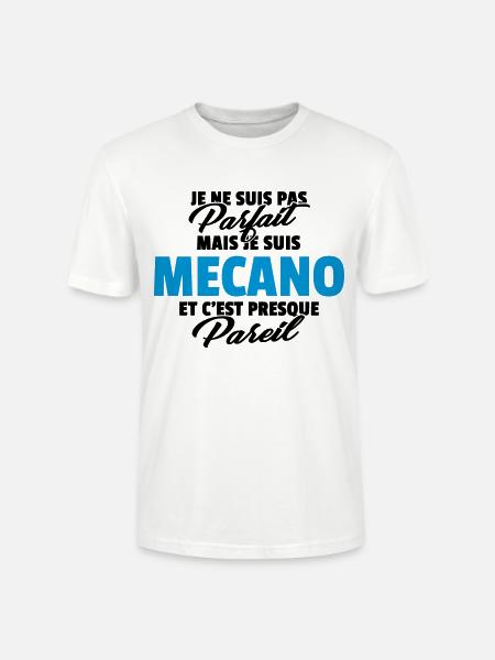 Pas parfait mais mécano - T-shirt bio CRAFTER Stanley Stella Unisexe - blanc