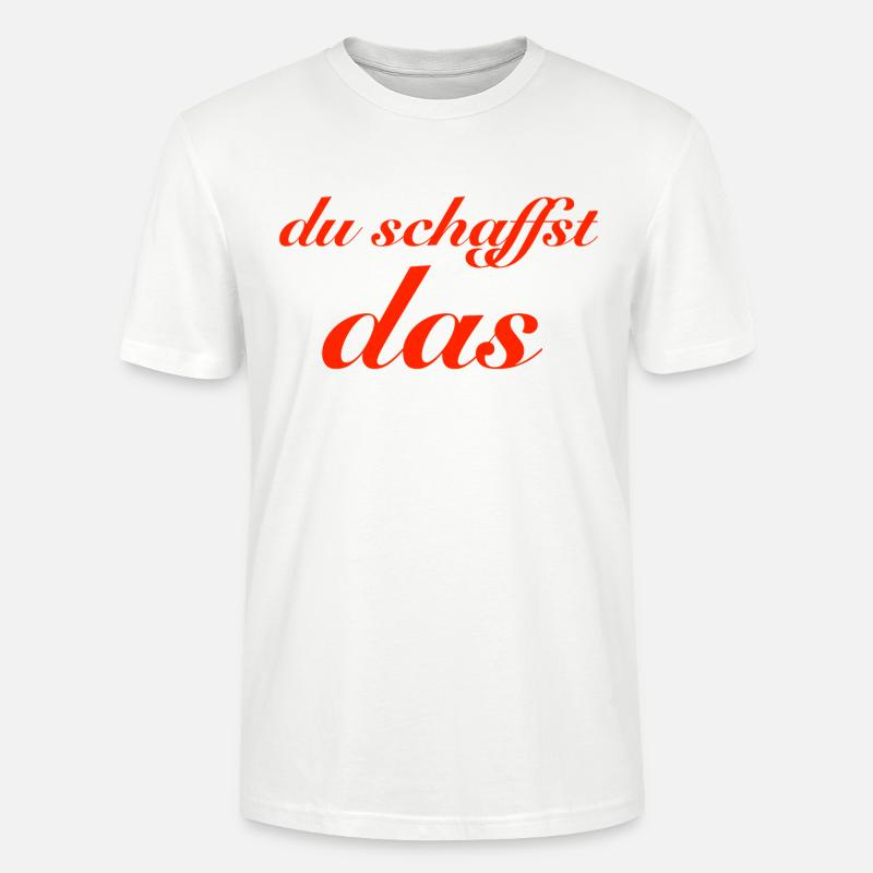 du schaffst das - Stanley/Stella Unisex Bio-T-Shirt CRAFTER - Weiß