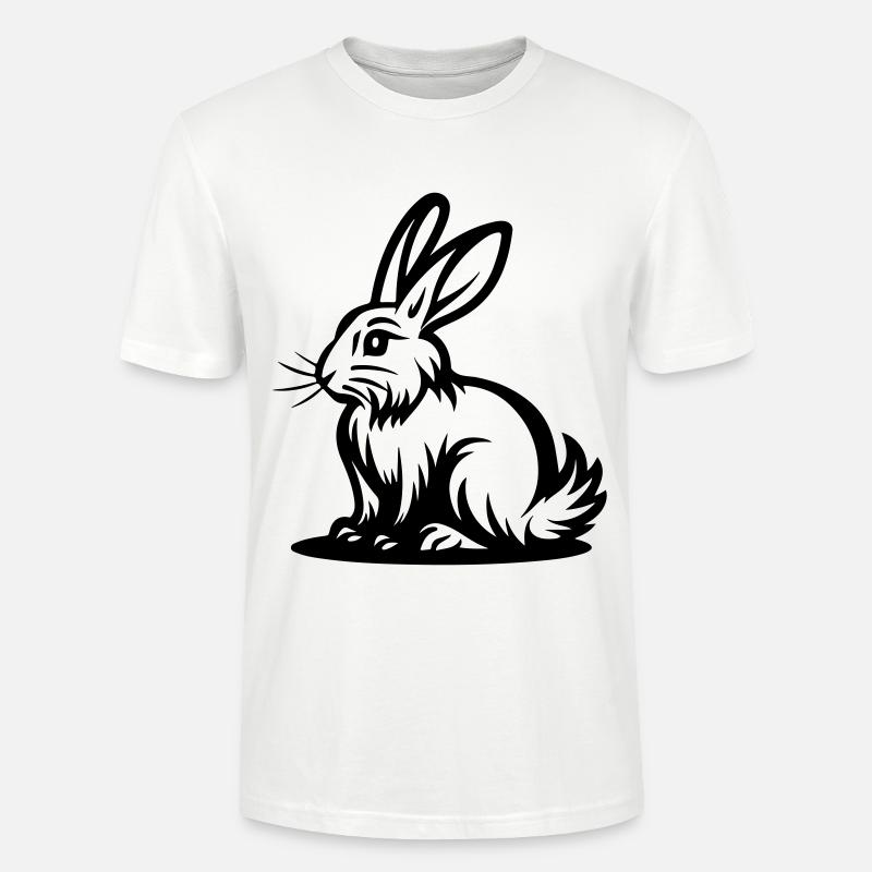 Easter Bunny Icon Easter - Stanley/Stella CRAFTER Unisex Organic T-Shirt - white