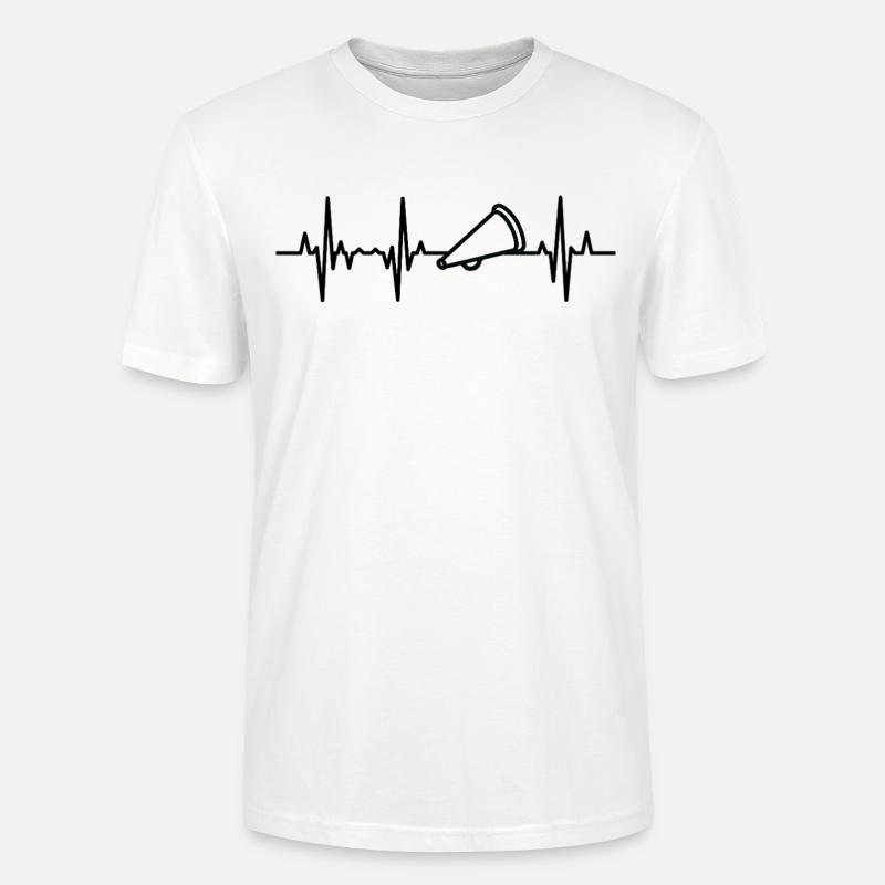 Megaphon Kardiogramm - Stanley/Stella Unisex Bio-T-Shirt CRAFTER - Weiß