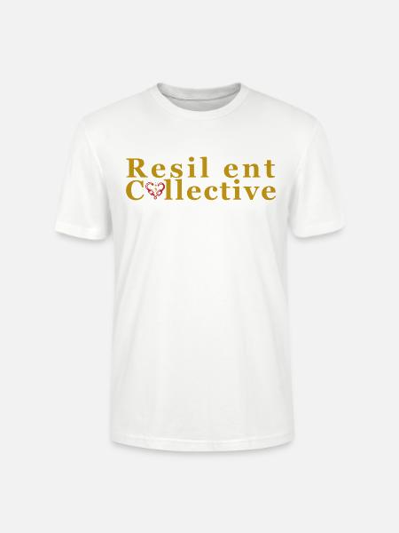 Resilient Collective Logo - Stanley/Stella CRAFTER Unisex Organic T-Shirt - white