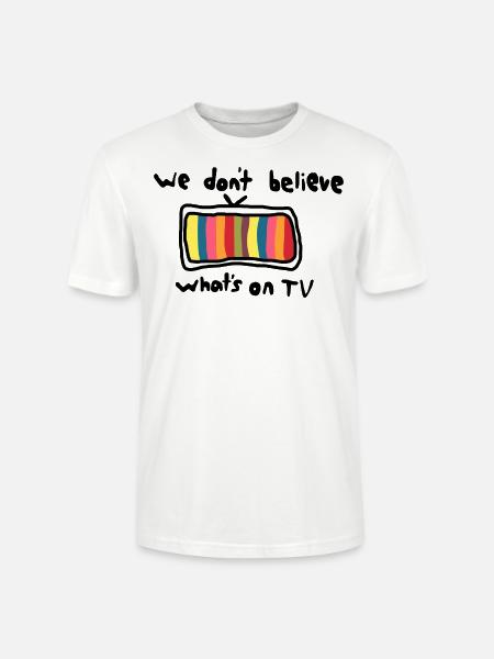 TV Graphic - Stanley/Stella CRAFTER Unisex Organic T-Shirt - white