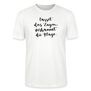 Johann Sebastian Bach Weihnachtsoratorium Text - Stanley/Stella Unisex Bio-T-Shirt CRAFTER - Weiß - Vorne - Alina (178cm) & Michal (187cm)