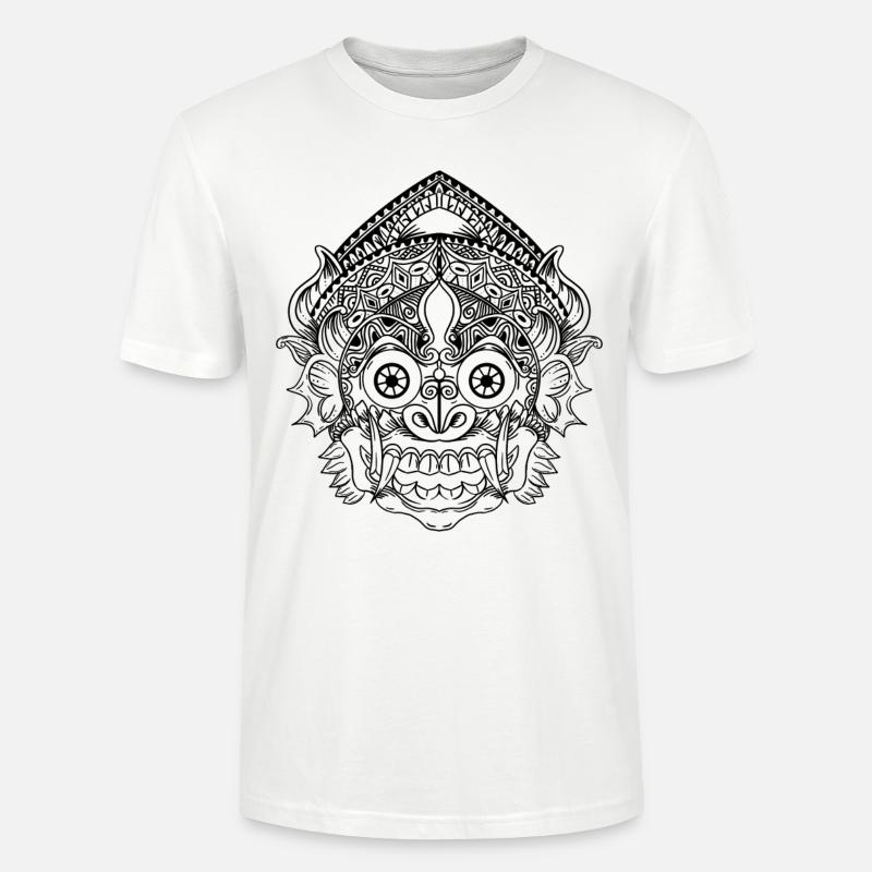 Azteken symbole masque de tatouage conception idée cadeau - T-shirt bio CRAFTER Stanley Stella Unisexe - blanc