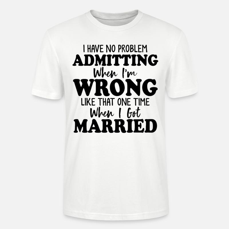 Glückliche Scheidung Ehe Trennung Scheidung - Stanley/Stella Unisex Bio-T-Shirt CRAFTER - Weiß