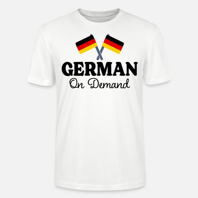 German on request German interpreter - Stanley/Stella CRAFTER Unisex Organic T-Shirt - white