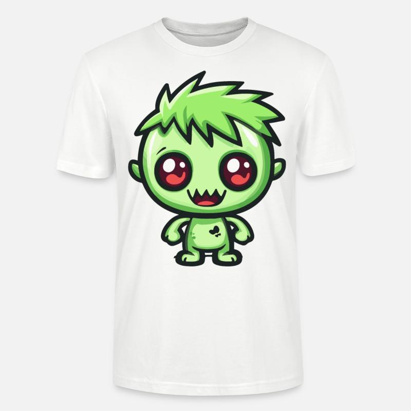 Zombie Halloween Gruselig Comic - Stanley/Stella Unisex Bio-T-Shirt CRAFTER - Weiß
