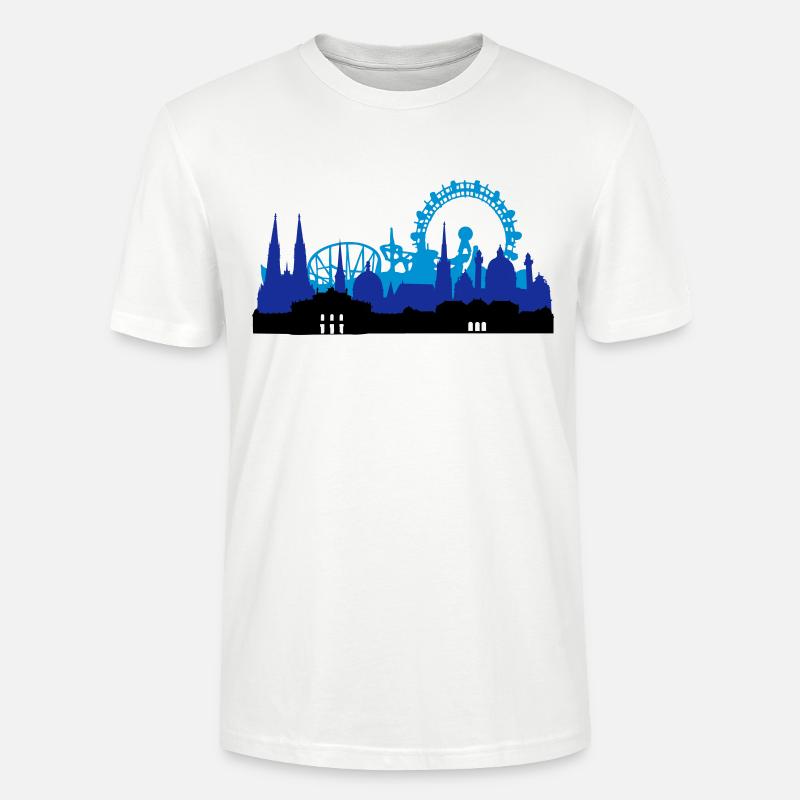 Wien Skyline - Stanley/Stella Unisex Bio-T-Shirt CRAFTER - Weiß