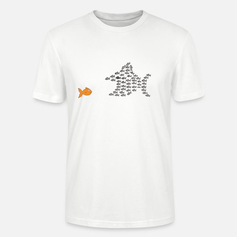 Fischschwarm - Stanley/Stella Unisex Bio-T-Shirt CRAFTER - Weiß