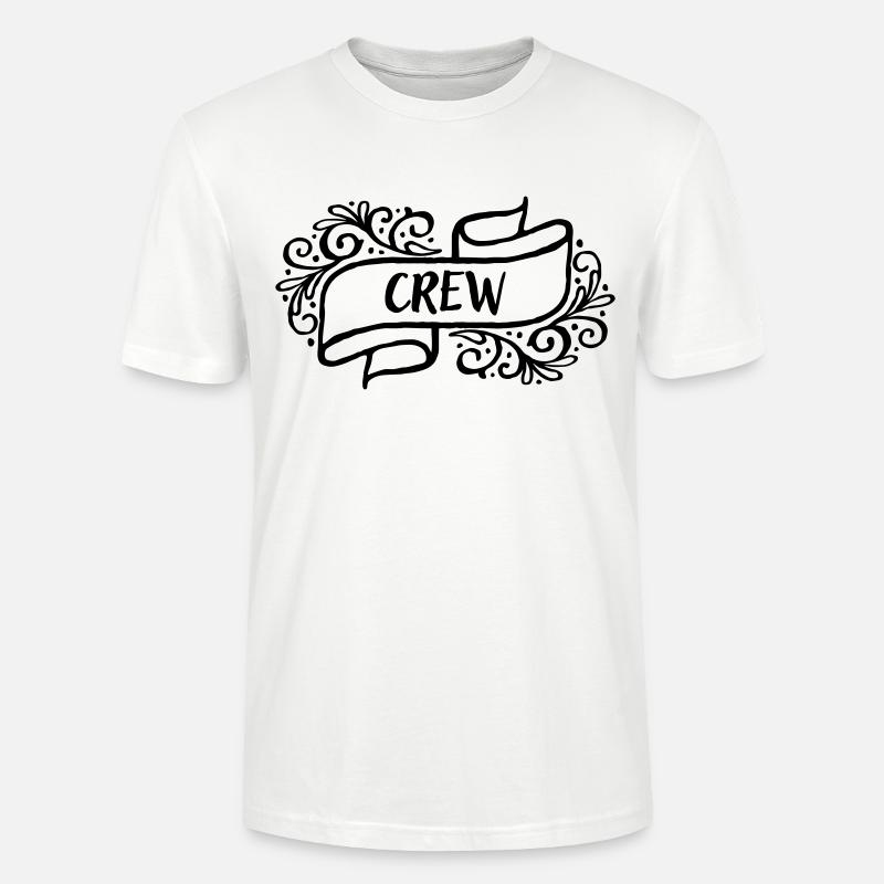 Crew - Team - Geschenkidee - Stanley/Stella Unisex Bio-T-Shirt CRAFTER - Weiß