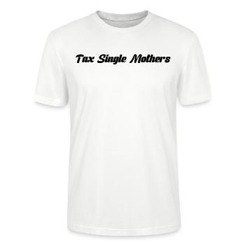Tax Single Mothers - Stanley/Stella CRAFTER Unisex Organic T-Shirt - white - Front - Alina (178cm) & Michal (187cm)