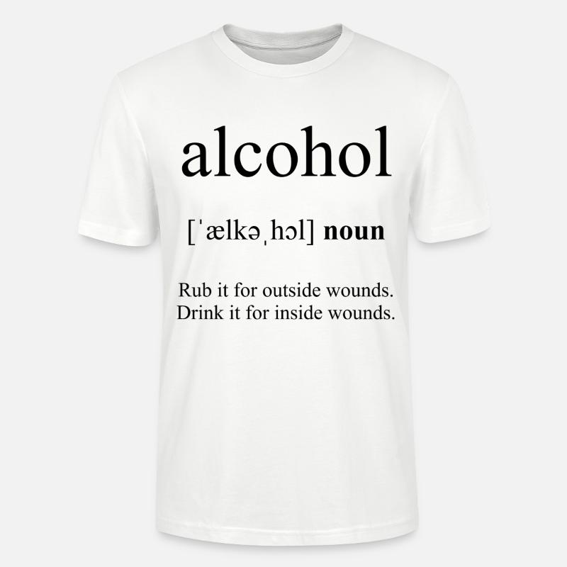 Alcohol (Alkohol) Definition Dictionary - Stanley/Stella Unisex Bio-T-Shirt CRAFTER - Weiß
