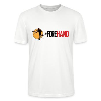 #Forehand Tennis - T-shirt bio CRAFTER Stanley Stella Unisexe - blanc - Devant - Alina (178cm) & Michal (187cm)