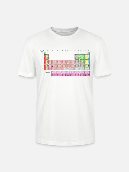 Periodensystem der Elemente - Stanley/Stella Unisex Bio-T-Shirt CRAFTER - Weiß