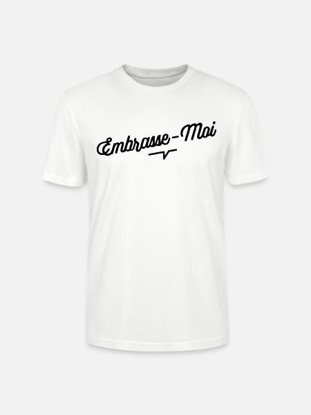 Embrasse moi - T-shirt bio CRAFTER Stanley Stella Unisexe - blanc
