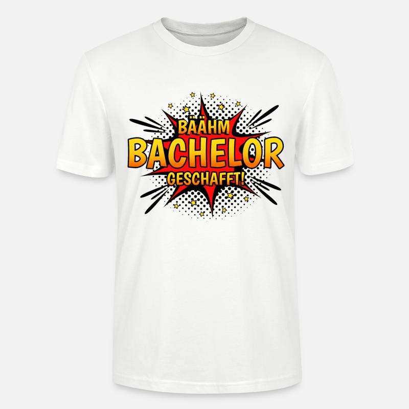 Bäähm Bachelor Geschafft - Stanley/Stella Unisex Bio-T-Shirt CRAFTER - Weiß