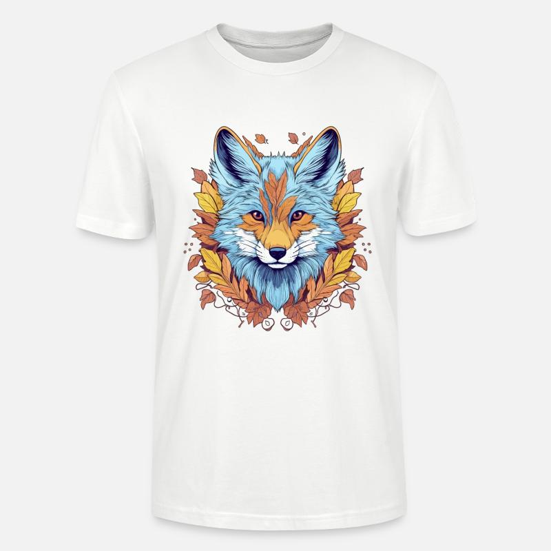 Dessin abstrait de Fox - T-shirt bio CRAFTER Stanley Stella Unisexe - blanc