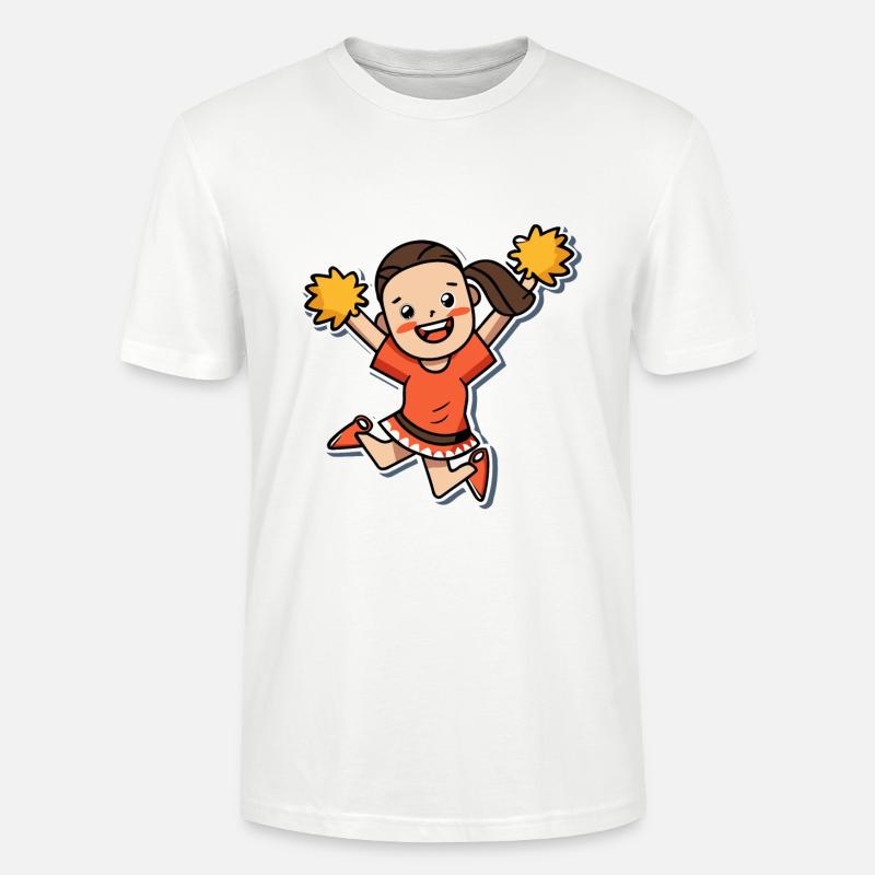 Cheerleader Mädchen Geschenk - Stanley/Stella Unisex Bio-T-Shirt CRAFTER - Weiß