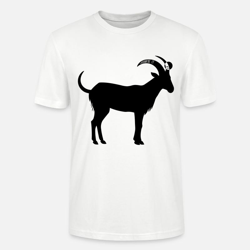 Ziege - Stanley/Stella Unisex Bio-T-Shirt CRAFTER - Weiß