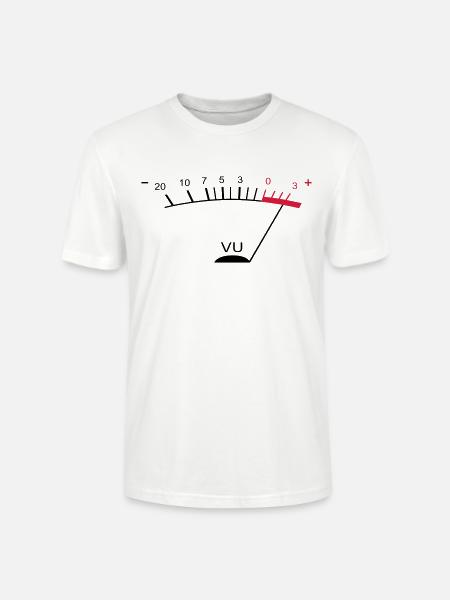 vu meter ii EN - Stanley/Stella CRAFTER Unisex Organic T-Shirt - white
