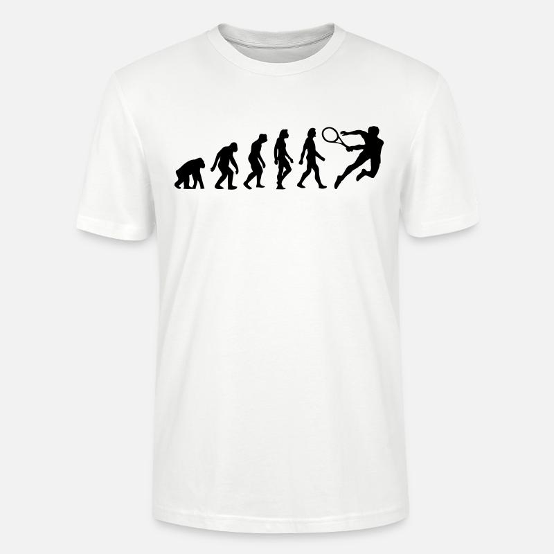 Die Evolution von Tennis - Stanley/Stella Unisex Bio-T-Shirt CRAFTER - Weiß