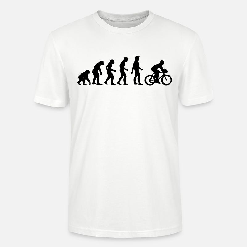 evolution homme cyclisme - T-shirt bio CRAFTER Stanley Stella Unisexe - blanc