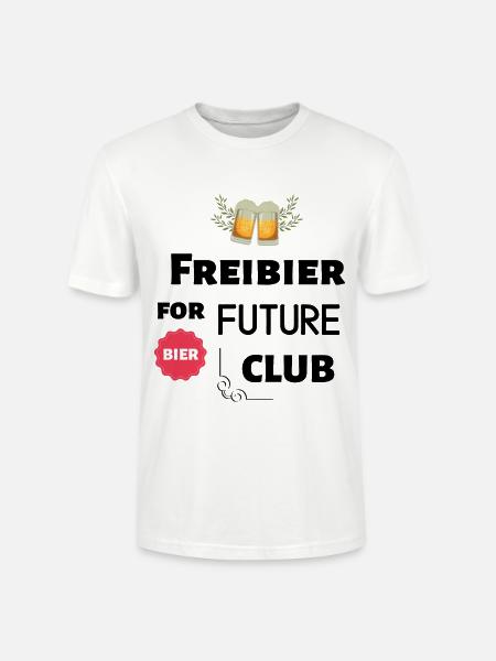 Freibier for Future Club - Stanley/Stella Unisex Bio-T-Shirt CRAFTER - Weiß