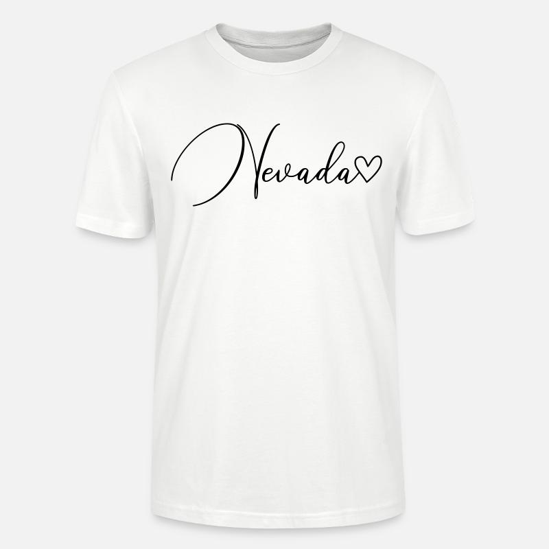 Nevada Scripture - Stanley/Stella CRAFTER Unisex Organic T-Shirt - white