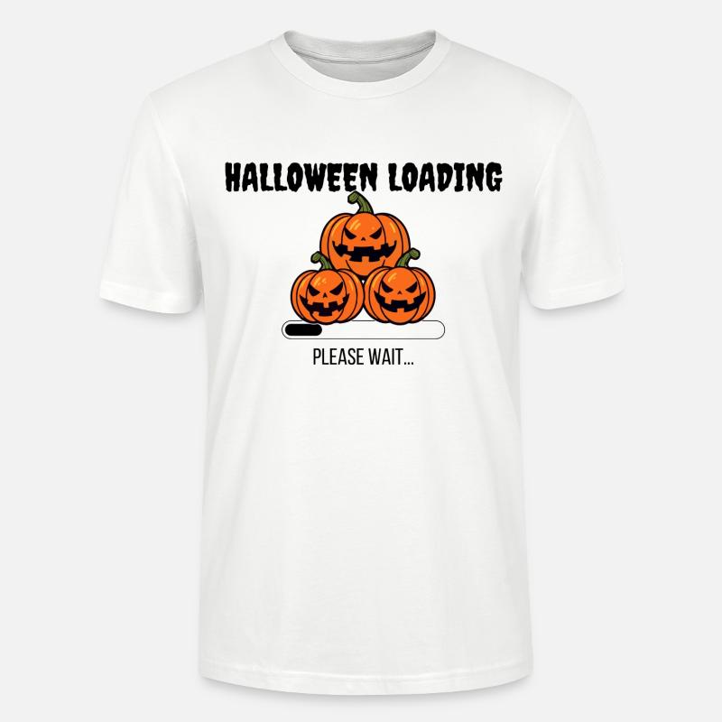 Halloween Loading Please Wait - Stanley/Stella Unisex Bio-T-Shirt CRAFTER - Weiß