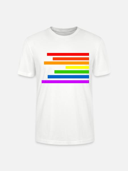 Regenbogen - Stanley/Stella Unisex Bio-T-Shirt CRAFTER - Weiß