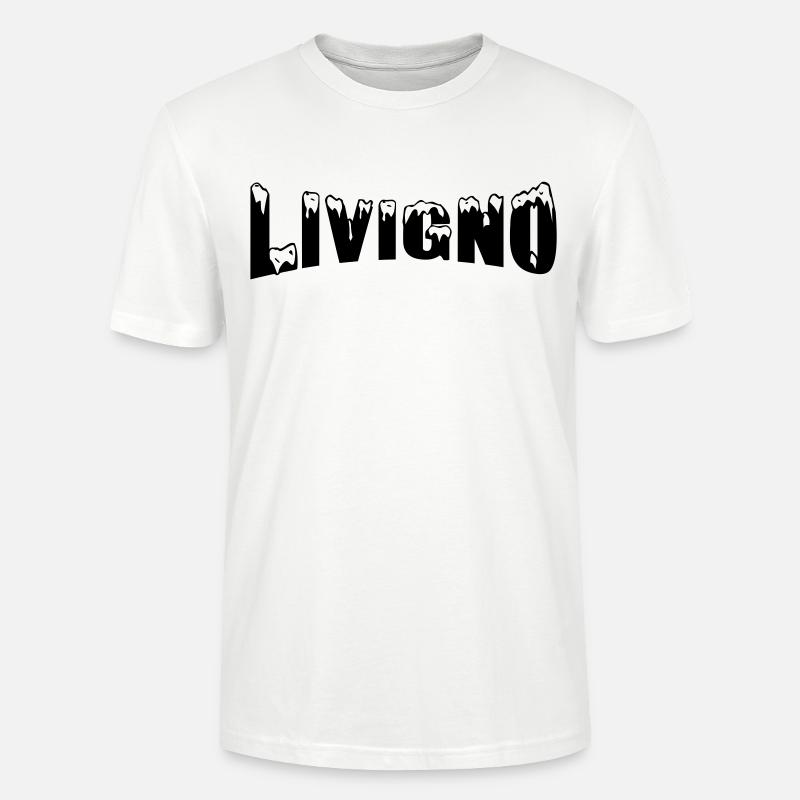 Livigno Skiort (Schnee) - Stanley/Stella Unisex Bio-T-Shirt CRAFTER - Weiß