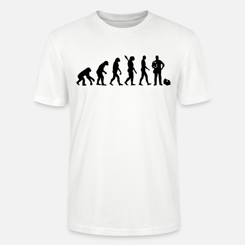 Évolution electrician - T-shirt bio CRAFTER Stanley Stella Unisexe - blanc