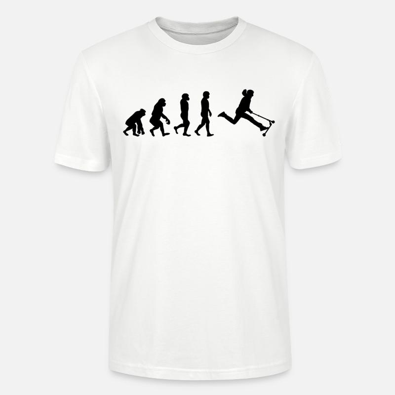 Stunt Scooter Freestyle Scootering Evolution - Stanley/Stella Unisex Bio-T-Shirt CRAFTER - Weiß