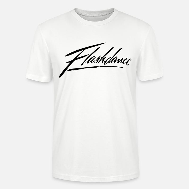 Flashdance Logo En Noir - T-shirt bio CRAFTER Stanley Stella Unisexe - blanc