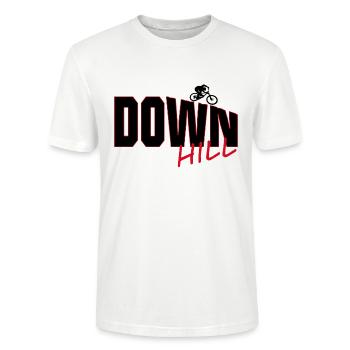Downhill - Stanley/Stella Unisex Bio-T-Shirt CRAFTER - Weiß - Vorne - Alina (178cm) & Michal (187cm)