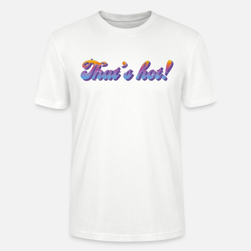 C’est chaud ! – Style dégradé rétro - T-shirt bio CRAFTER Stanley Stella Unisexe - blanc