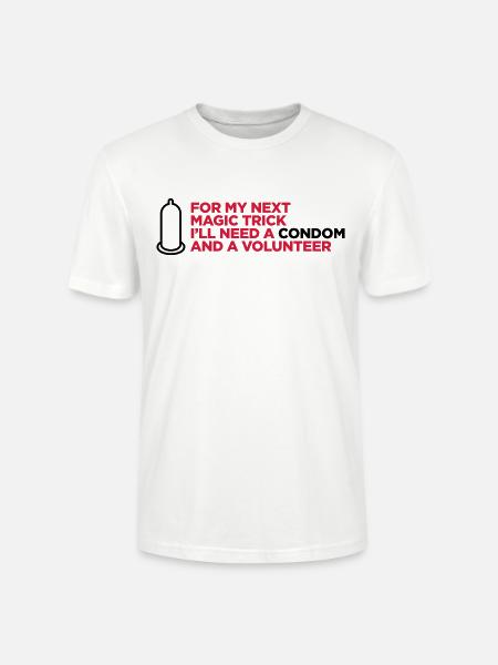 My dirty magic trick! - Stanley/Stella CRAFTER Unisex Organic T-Shirt - white