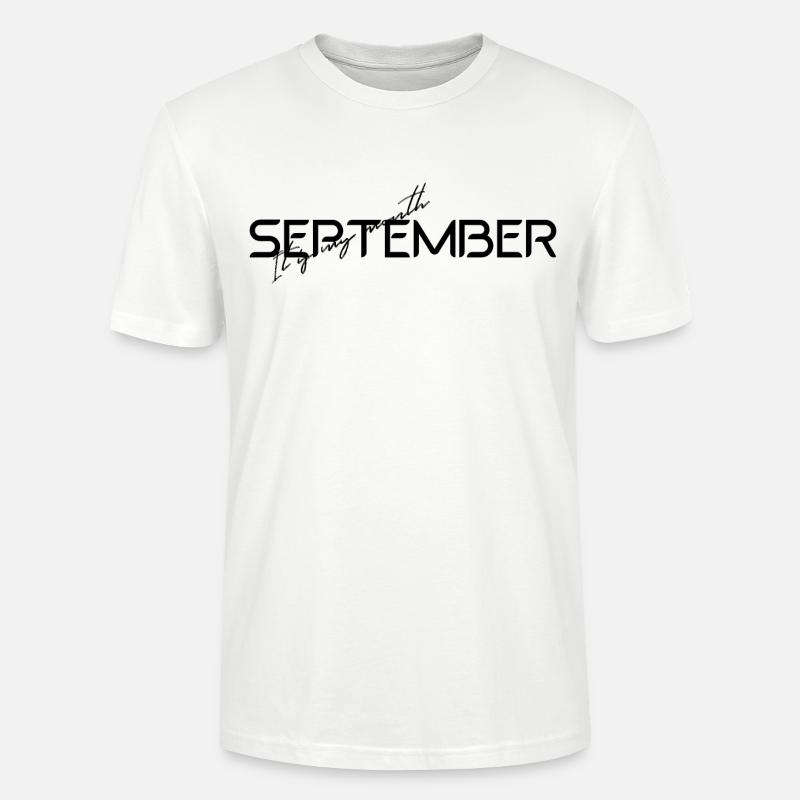 Septembre - C’est mon month - T-shirt bio CRAFTER Stanley Stella Unisexe - blanc