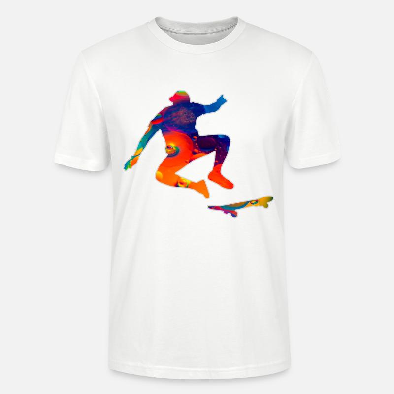 Skateboard - Stanley/Stella Unisex Bio-T-Shirt CRAFTER - Weiß