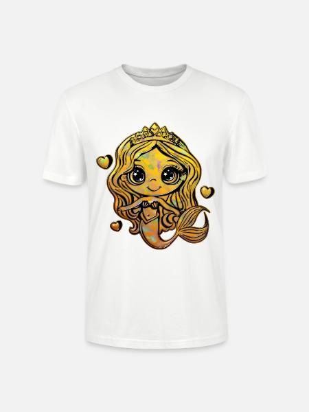 Douce Sirène 3 - T-shirt bio CRAFTER Stanley Stella Unisexe - blanc