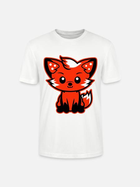 Fuchs Comic - Stanley/Stella Unisex Bio-T-Shirt CRAFTER - Weiß