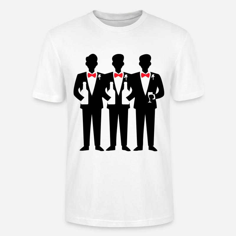 Bräutigam Crew Junggesellenabschied - Stanley/Stella Unisex Bio-T-Shirt CRAFTER - Weiß