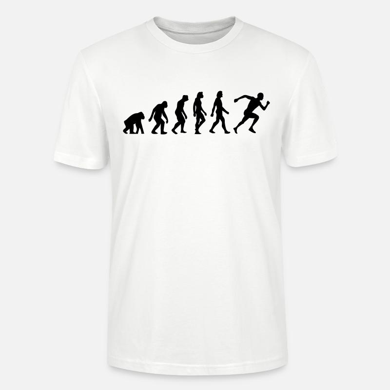 L évolution de la course - T-shirt bio CRAFTER Stanley Stella Unisexe - blanc