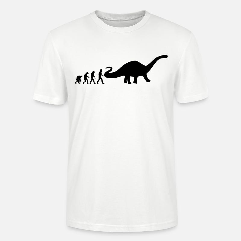 dino evolution - T-shirt bio CRAFTER Stanley Stella Unisexe - blanc