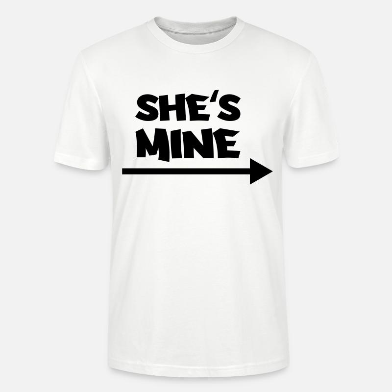 She's mine - Stanley/Stella Unisex Bio-T-Shirt CRAFTER - Weiß