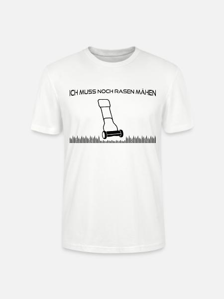 Rasen mähen - Stanley/Stella Unisex Bio-T-Shirt CRAFTER - Weiß