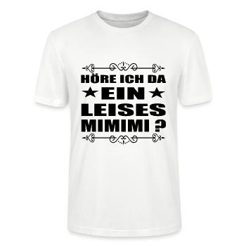 MIMIMI ich höre immer nur MIMIMI - Stanley/Stella Unisex Bio-T-Shirt CRAFTER - Weiß - Vorne - Alina (178cm) & Michal (187cm)