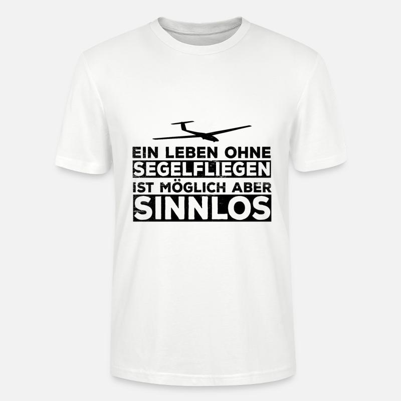 Gliding glider glider glider glider - Stanley/Stella CRAFTER Unisex Organic T-Shirt - white